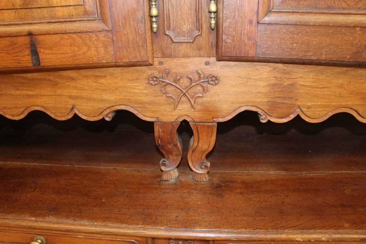 Antique French Oak And Wood Buffet photo Furniture
