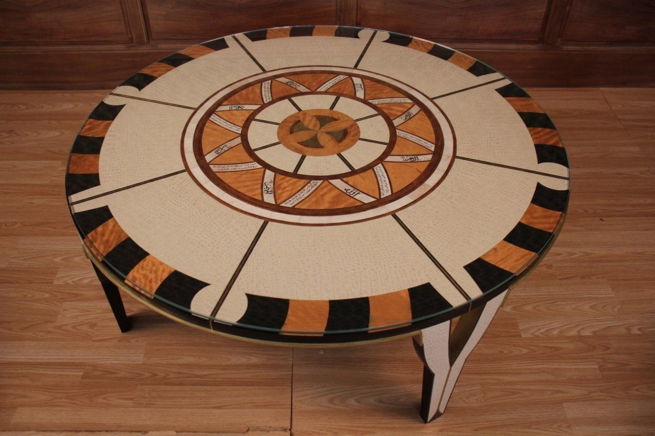 Circular Coffee Table In The Style Of Carlo Bugatti photo Furniture