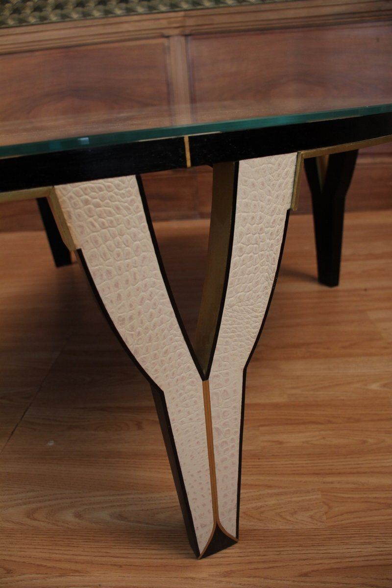 Circular Coffee Table In The Style Of Carlo Bugatti photo vinterior
