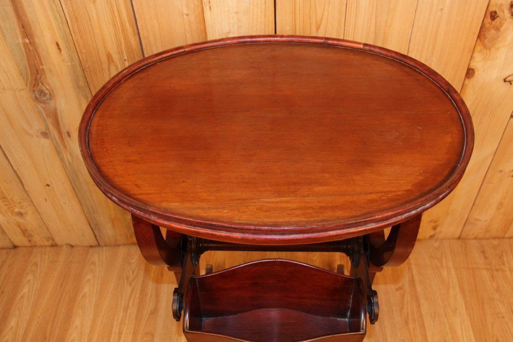 English Revue Door Table In Mahogany, 1890s photo 1419.0