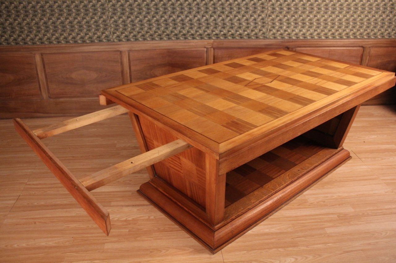 Art Deco Dining Table With Chequered Pattern photo Furniture