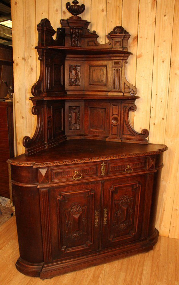 Large Corners Of Castle Cabinets, Set Of 2 photo furniture
