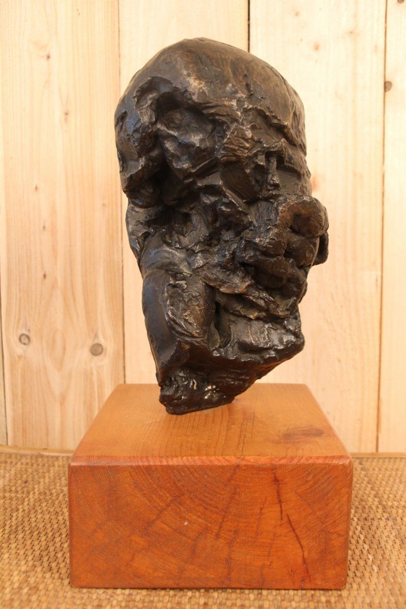 Victor Prouvé, Head Of Child Bronze, Old Jean Prouvé Collection photo 7806.0