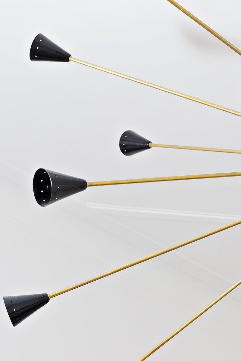 Large Italian Sputnik Chandelier From Stilnovo, Italy, 1960s photo 6800.0