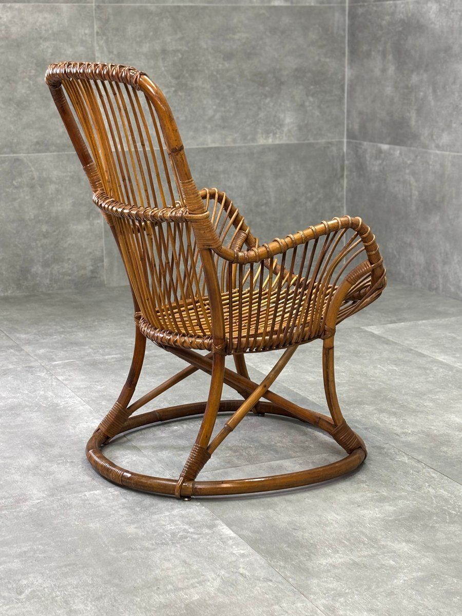 Vintage Wicker Chairs, 1960s photo for sale
