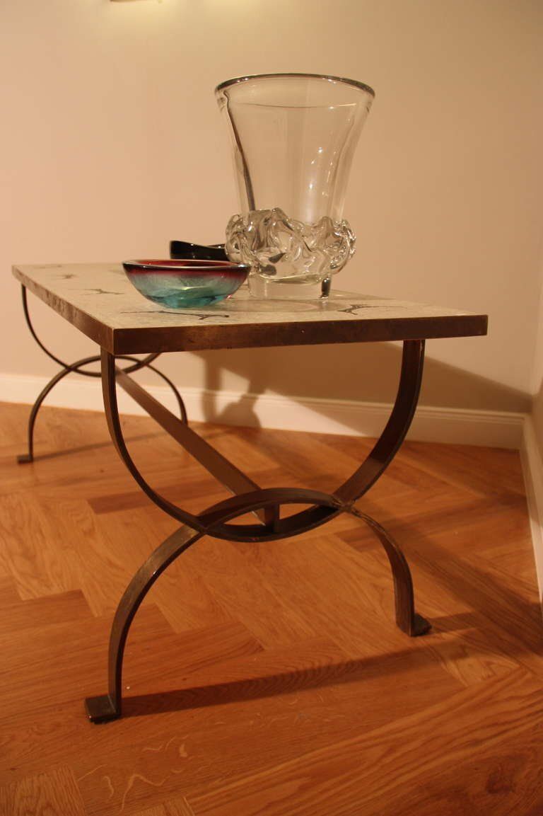 Mid Century French Mosaic Coffee Table, 1950s photo furniture