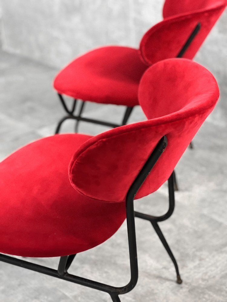 photo furniture Set Of Armchairs By Gastone Rinaldi For Rima, 1950s