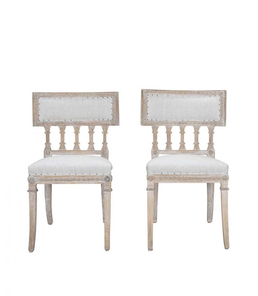 Pair Of 19th Century Period Gustavian Klismos Chairs