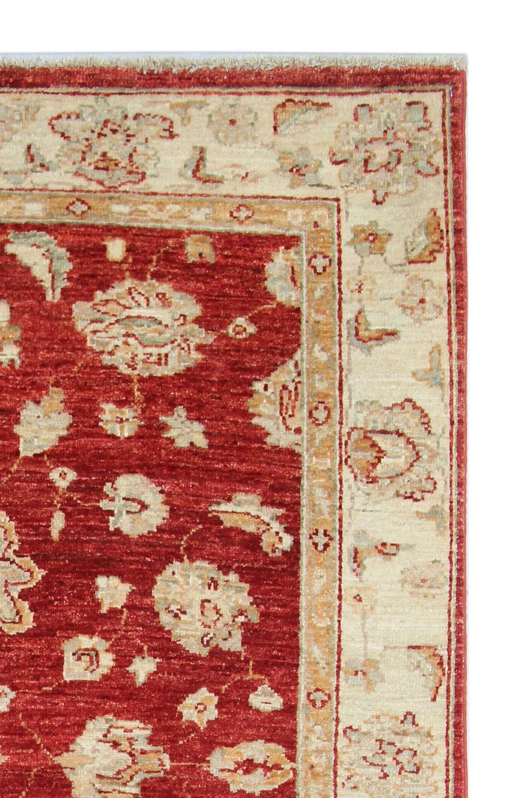 Textiles Handmade Wool Red Rug, Floral Oriental Carpet For Living Room 152x100cm photo