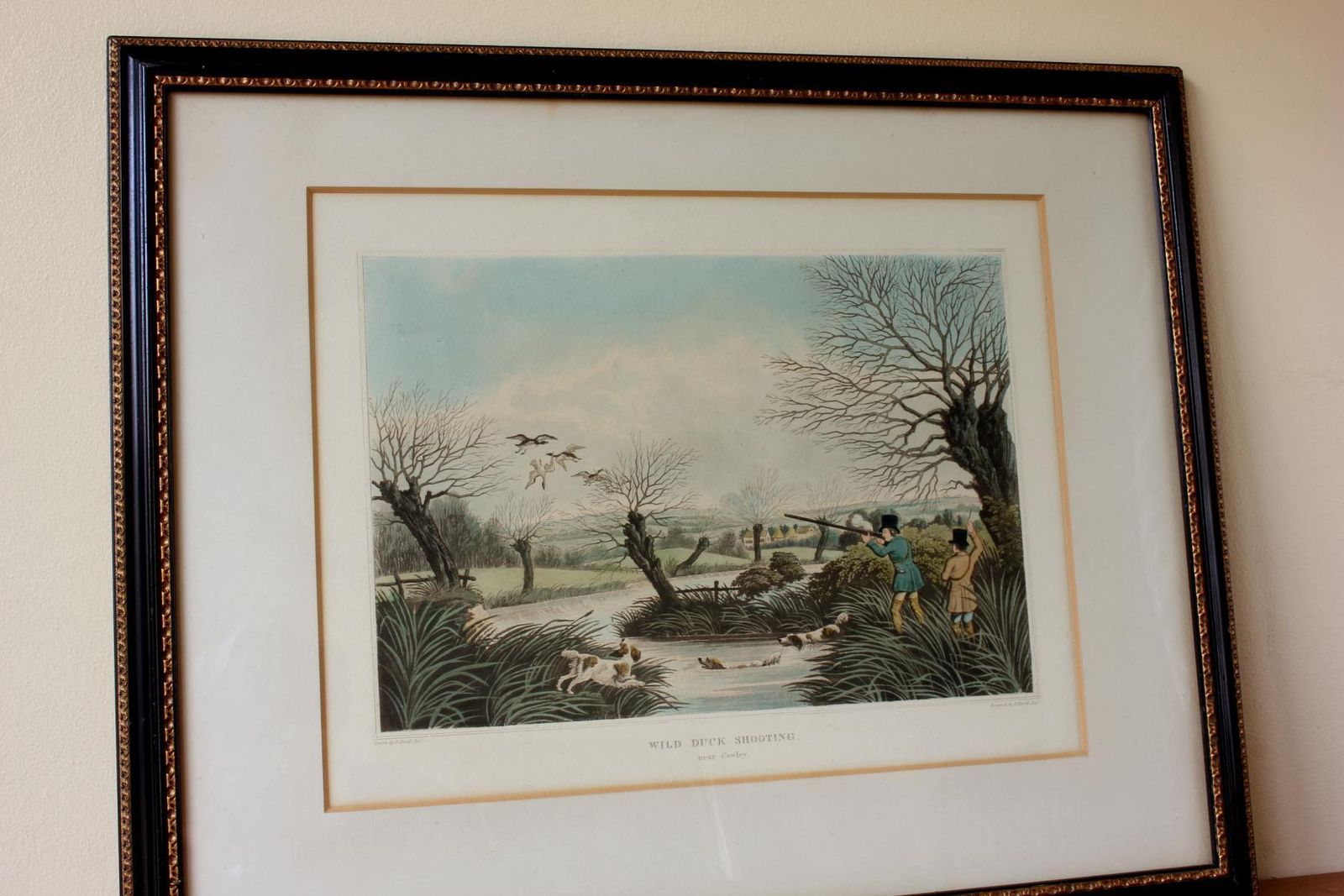 photo buy Snipe Shooting Near Uxbridge & Wild Duck Shooting Near Cowley. Lithograph.