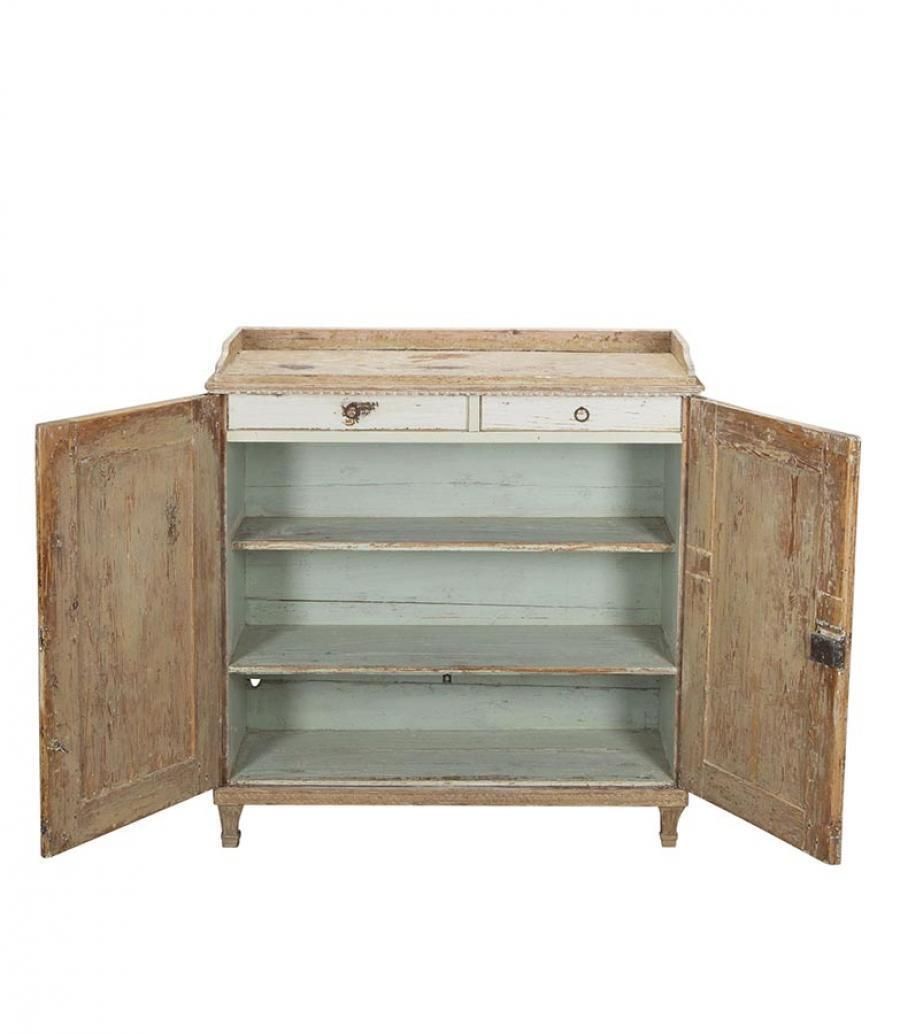 18th Century Swedish Period Buffet Scraped To Original Paint photo furniture