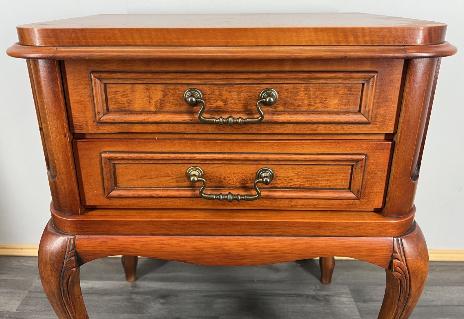 Pair Of Bedside Tables Vintage French Louis XVI Nightstands Cabinets Lot 4448 photo buy