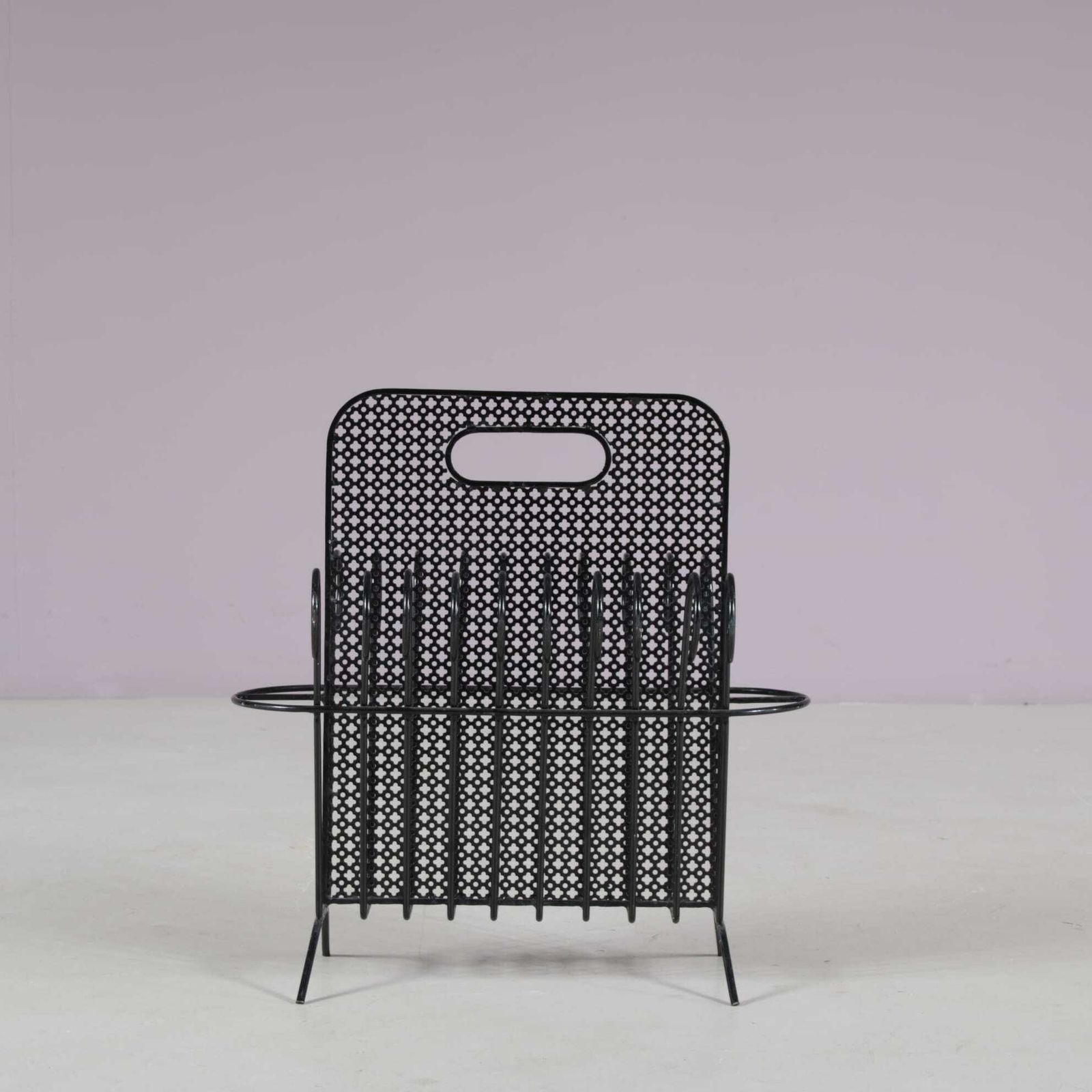 1950s “Cap D’ail” Magazine Rack By Mathieu Matégot For Atelier Matégot, France photo Home Decor