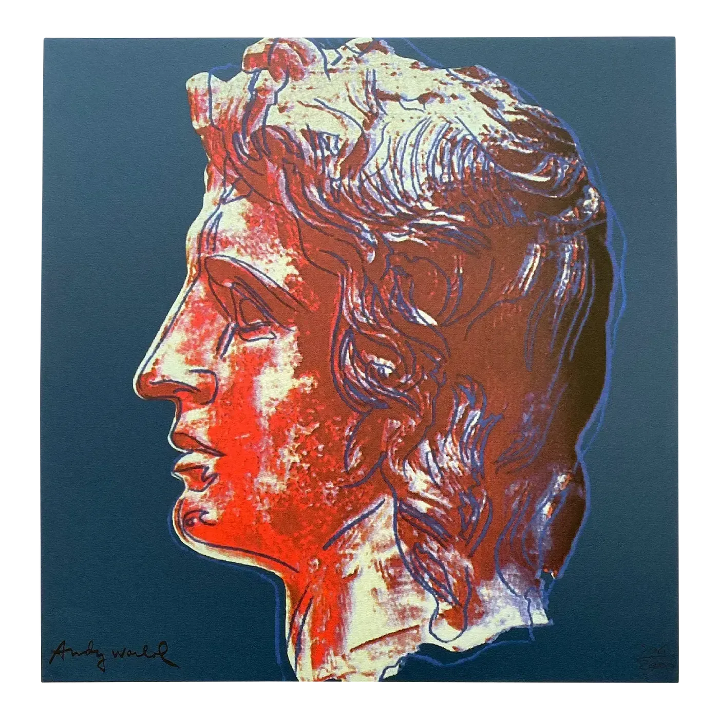Andy Warhol Vintage 1986 Limited Edition Large Fine Art Lithograph Print " Alexander The Great " 1982