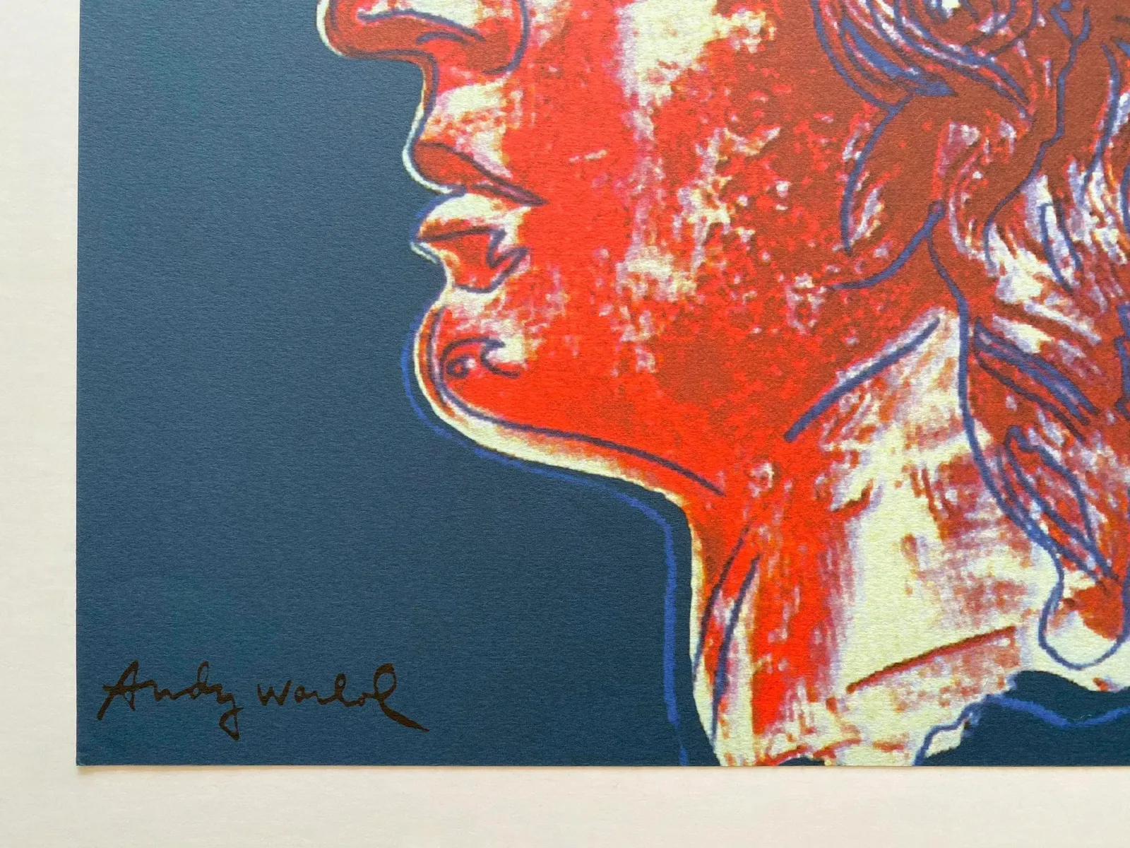 Andy Warhol Vintage 1986 Limited Edition Large Fine Art Lithograph Print " Alexander The Great " 1982 photo vinterior