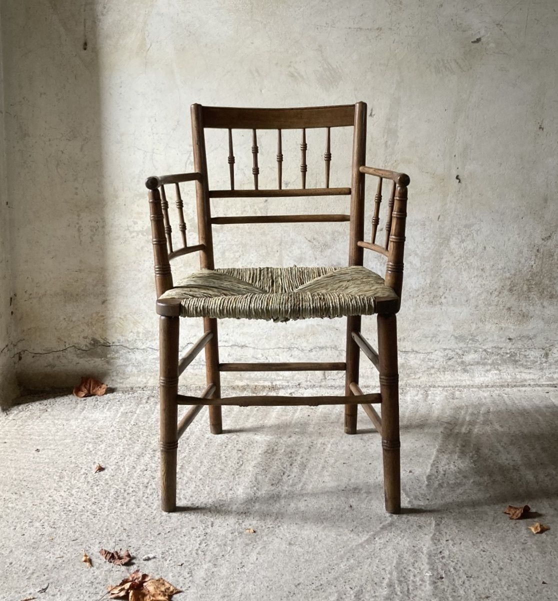 Sussex Style Ash Armchair, 1800s photo furniture