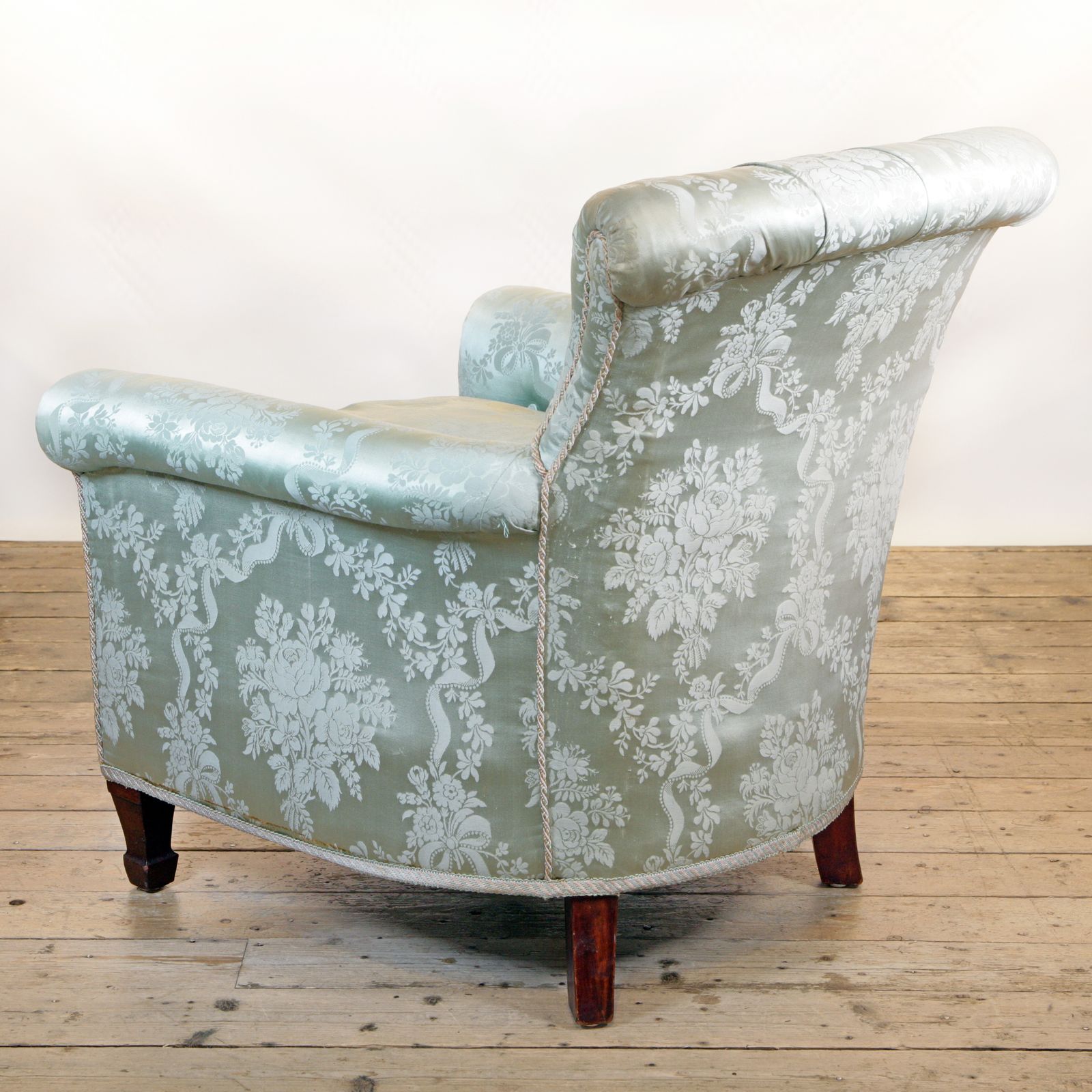 A 19th Century Armchair In Howard And Sons Woodstock Style Upholstered In A French Damask Fabric photo buy
