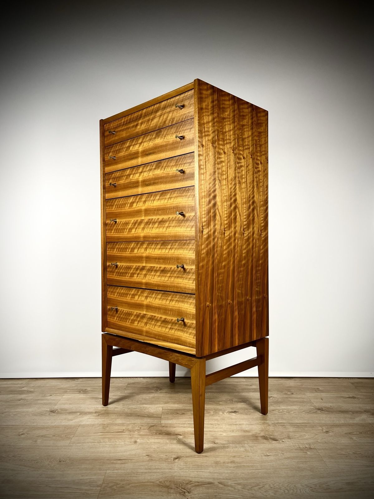 Elegant 1960s Tall Boy / Chest Of Drawers, John Herbert For A. Younger Ltd
