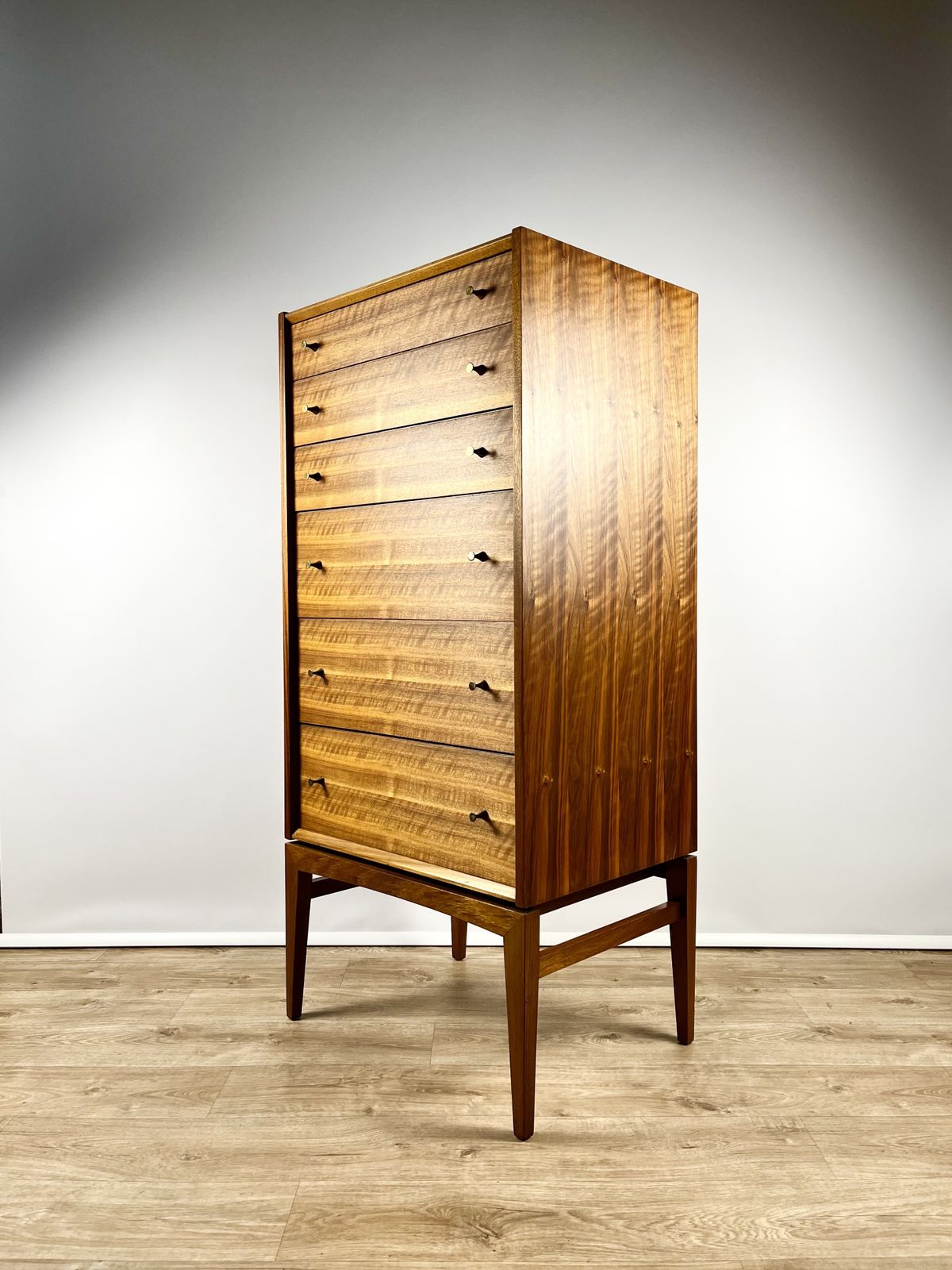 photo for sale Elegant 1960s Tall Boy / Chest Of Drawers, John Herbert For A. Younger Ltd