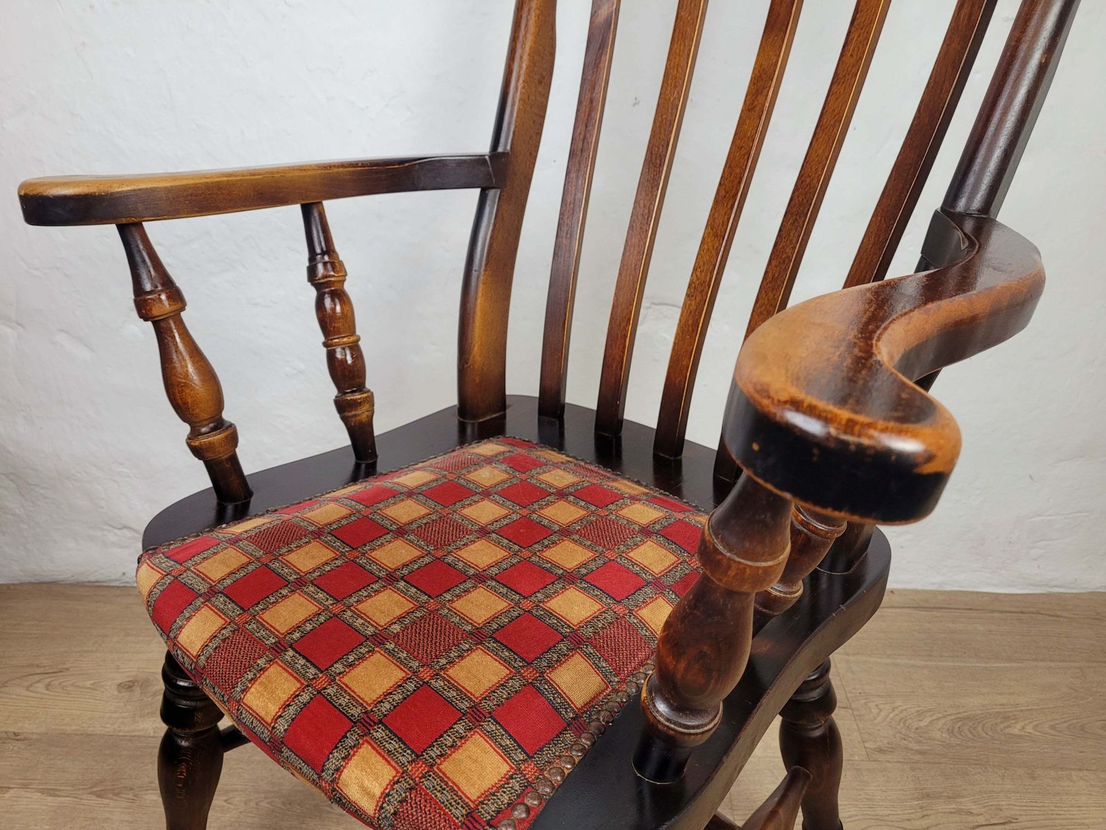 Victorian Windsor Armchair Yorkshire Elm Beech Highback 19thc photo 390.0