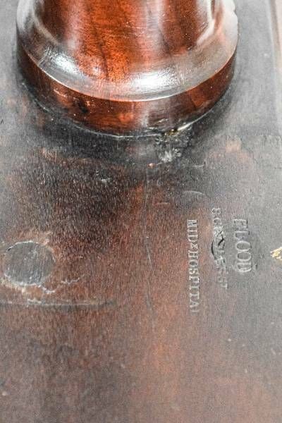 Regency Mahogany Side Table Stamped To Underside "Flood 8 Charles St. Middlesex Hospital" photo vinterior