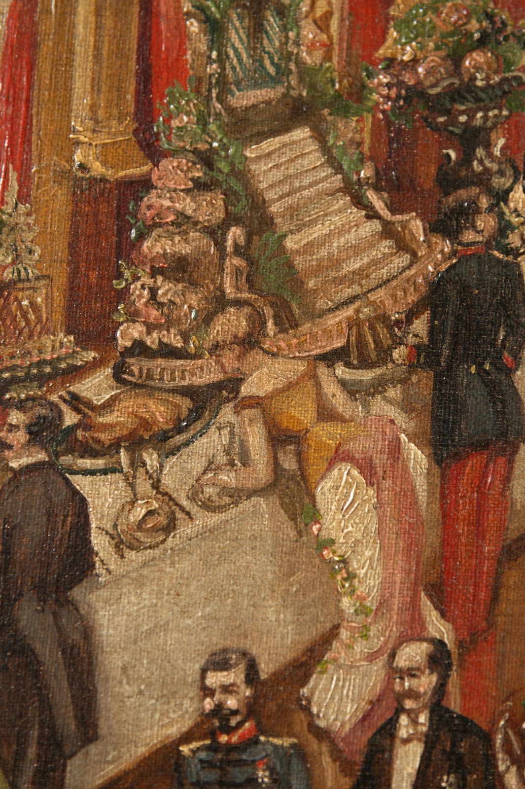 19th Century Oil On Canvas, 1800s photo furniture