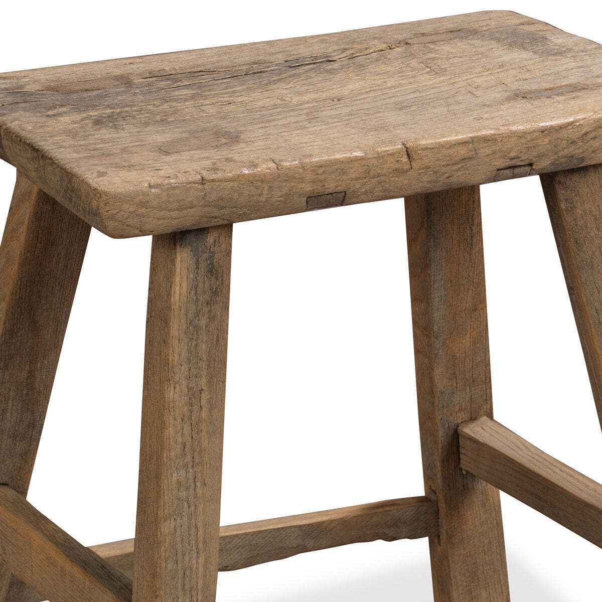 A Frame Wooden Chinese Stool, 1800s photo for sale