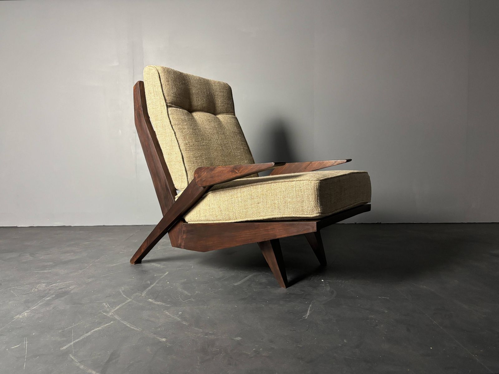 Midcentury Brazilian Modernist Lounge Easy Chair By Acacia Gil Borsoi,1950s photo for sale