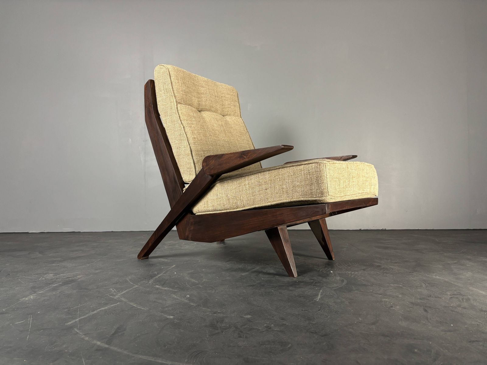 Midcentury Brazilian Modernist Lounge Easy Chair By Acacia Gil Borsoi,1950s photo vinterior