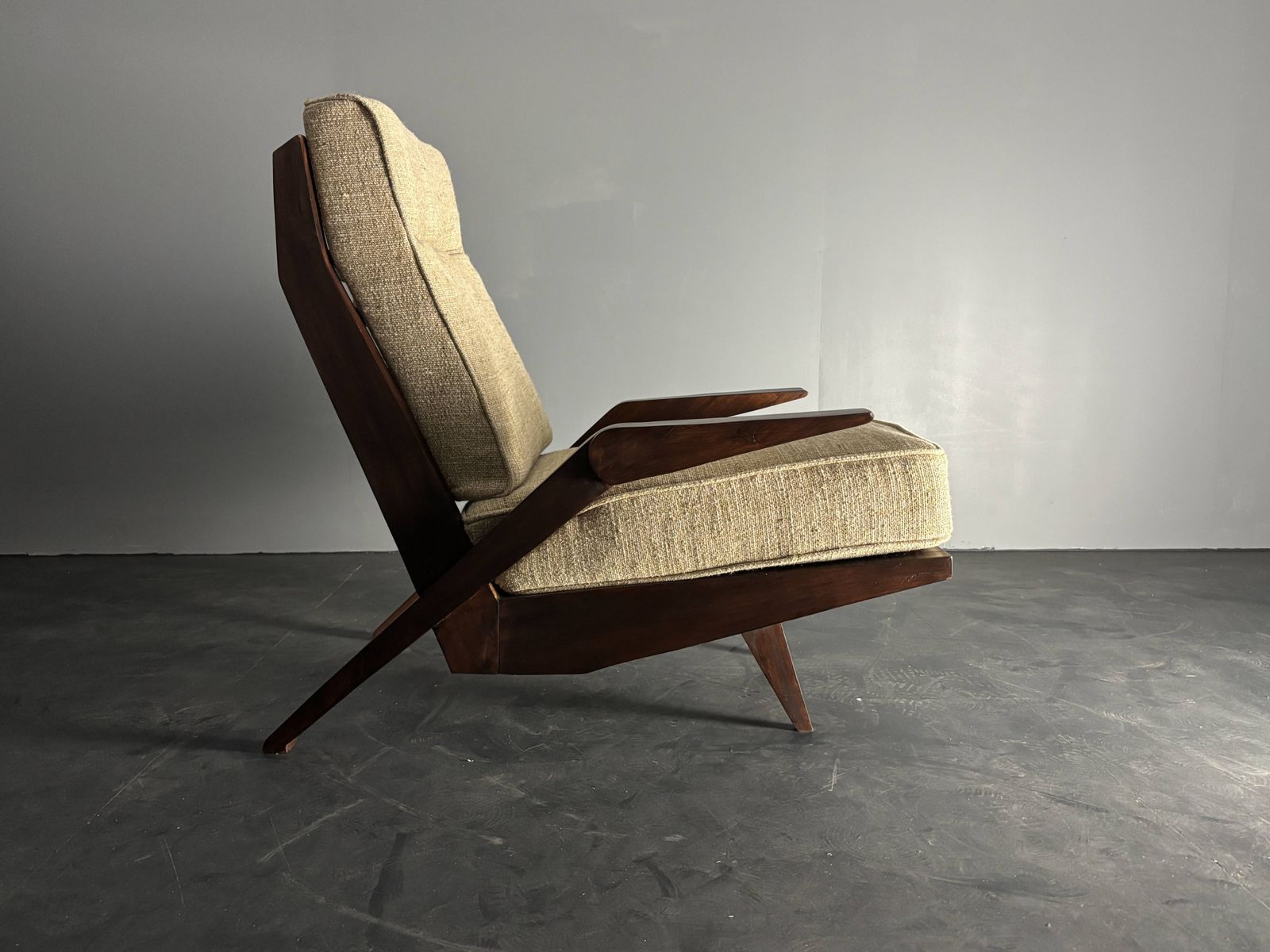 Midcentury Brazilian Modernist Lounge Easy Chair By Acacia Gil Borsoi,1950s photo vintage