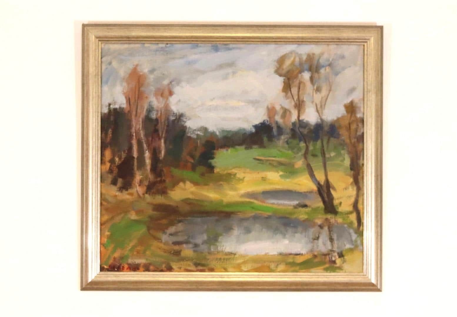 Original Mid Century Swedish Oil On Canvas – Landscape By Gunnar Ekdahl – Signed & Framed – 67 × 74 Cm (26.4" × 29.1")