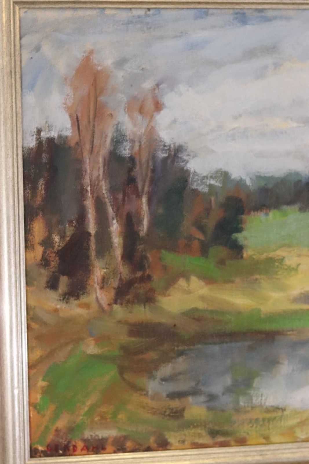 Original Mid Century Swedish Oil On Canvas – Landscape By Gunnar Ekdahl – Signed & Framed – 67 × 74 Cm (26.4" × 29.1") photo Art
