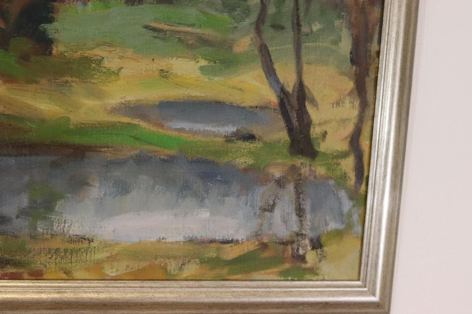 photo furniture Original Mid Century Swedish Oil On Canvas – Landscape By Gunnar Ekdahl – Signed & Framed – 67 × 74 Cm (26.4" × 29.1")