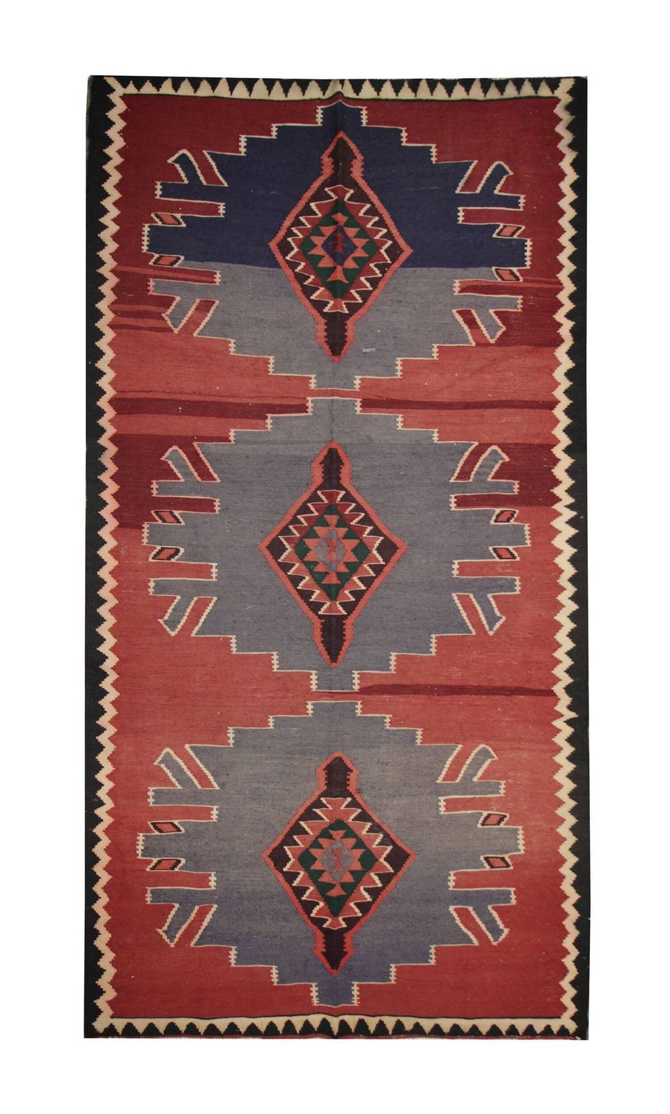 Kilim Rug In Grey And Burgundy Wool, 1970s photo furniture