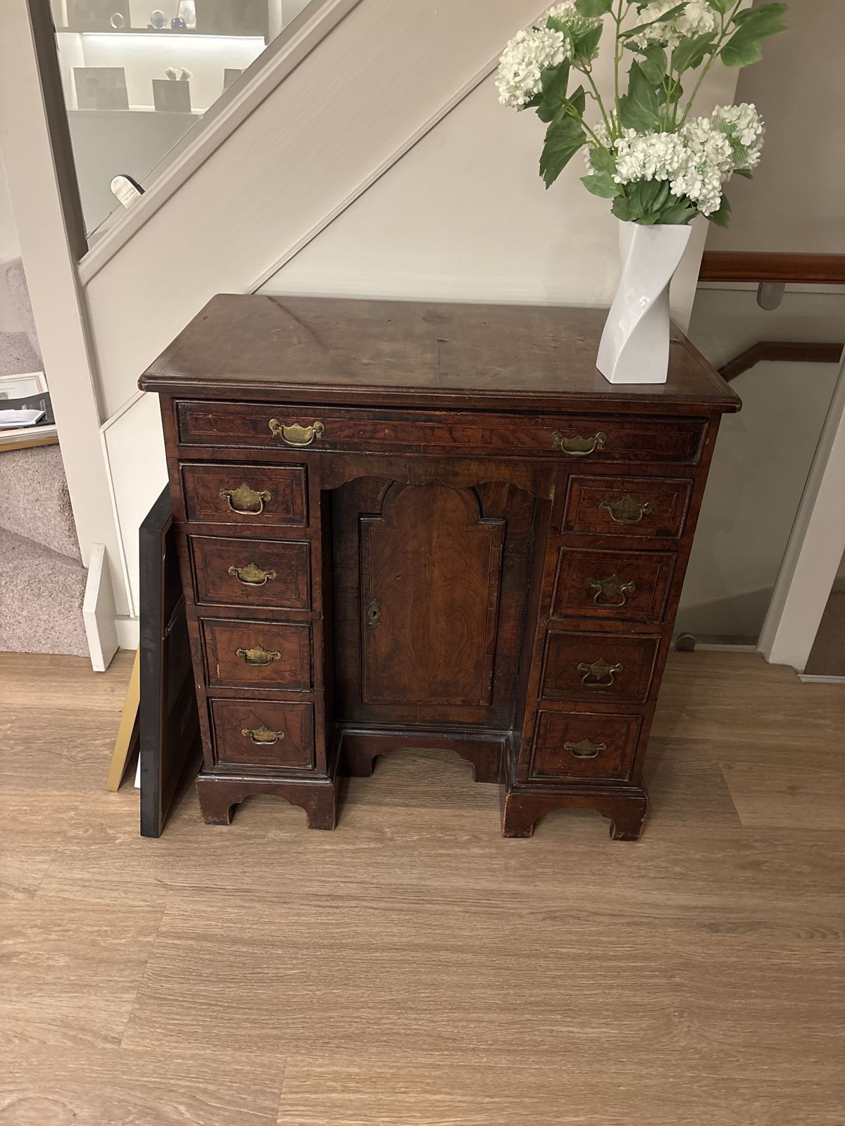 Knee Whole Dark Mahogany Desk