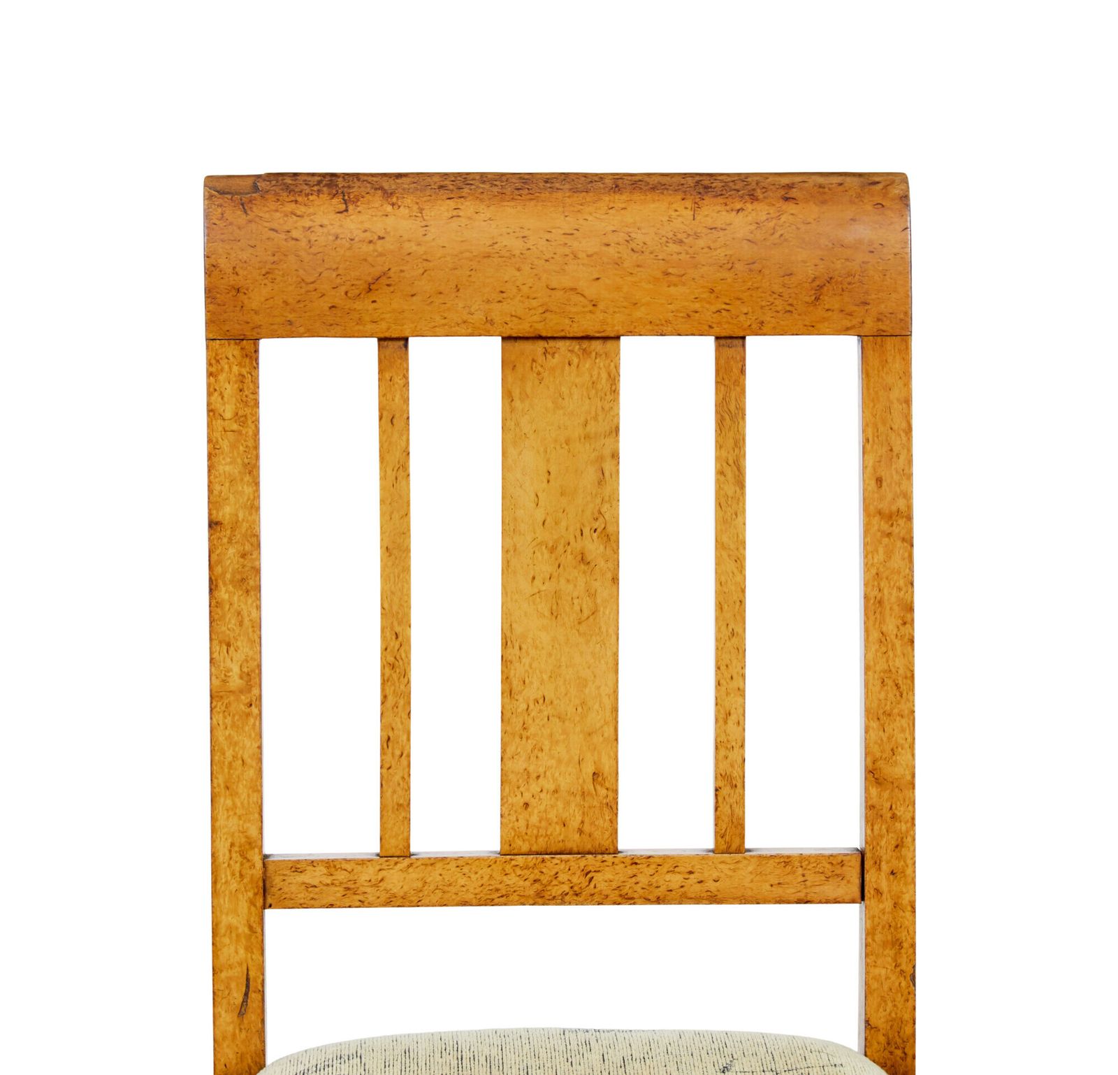 photo for sale Swedish 19th Century 7 Piece Burr Birch Living Room Suite