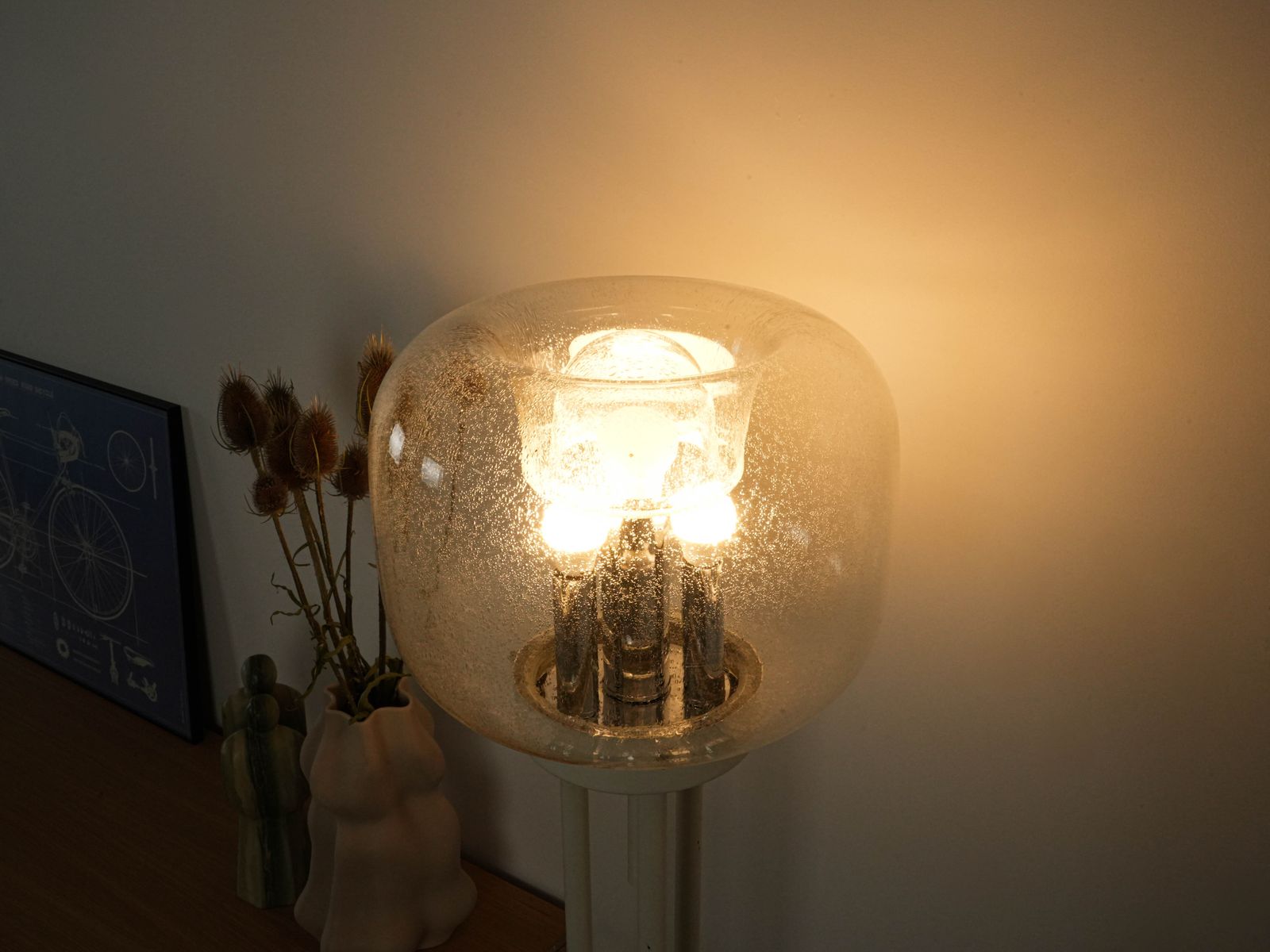 photo vintage Floor Lamp, Murano Glass, Italian Design, 1970s, Made In Italy