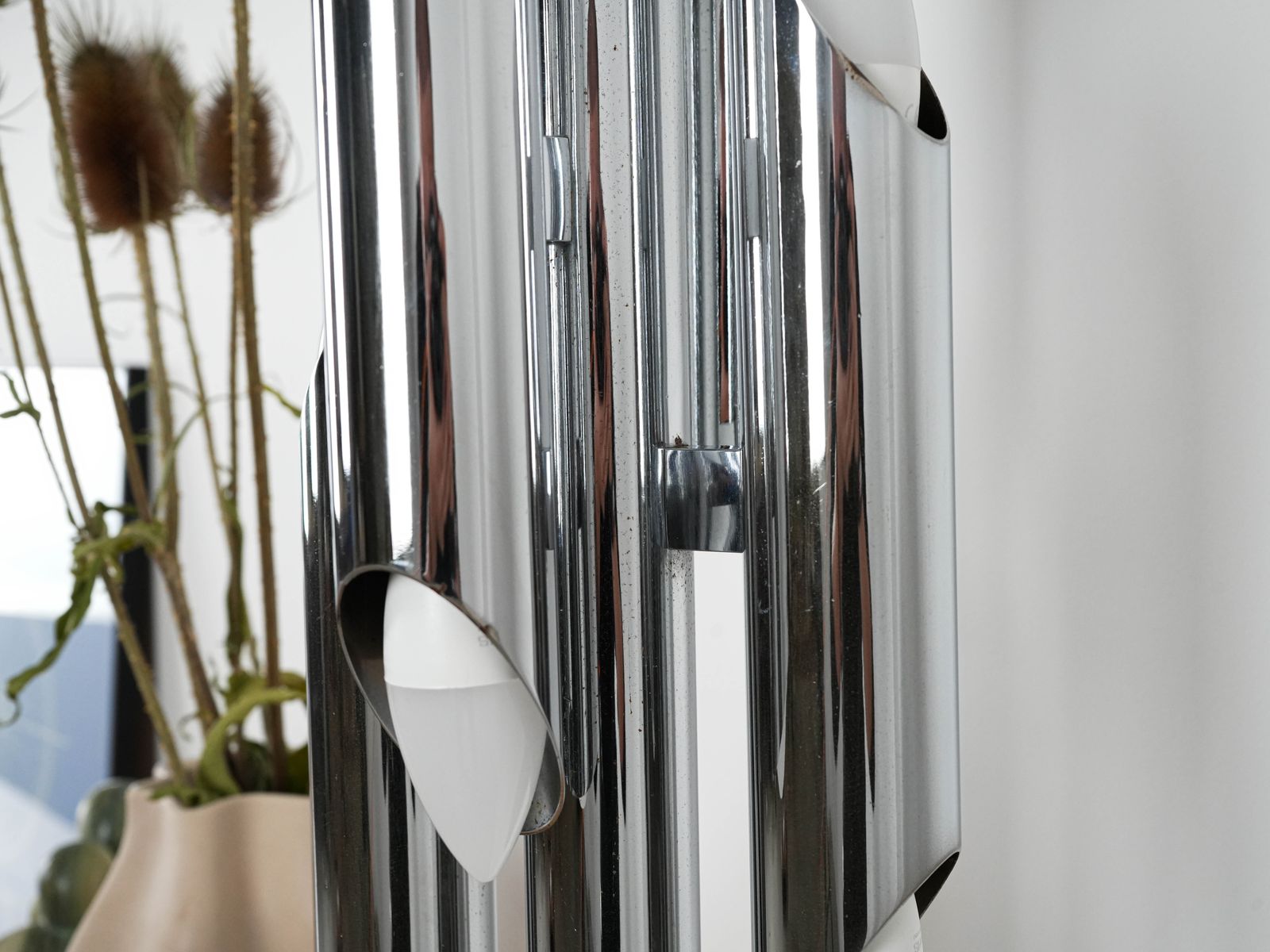 1409.0 Metal Floor Lamp, Space Age, Manufactured In Italy photo