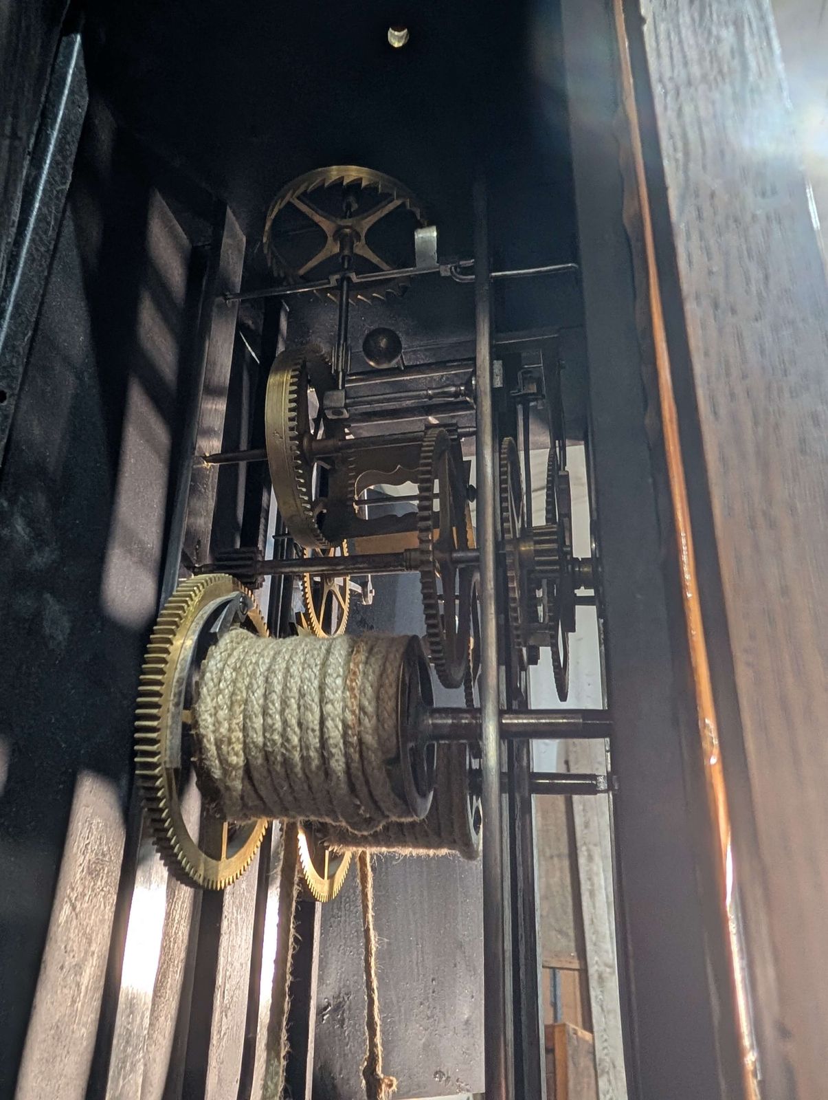 Early 19th Century French Antique Pine Grandfather Clock photo 330.0
