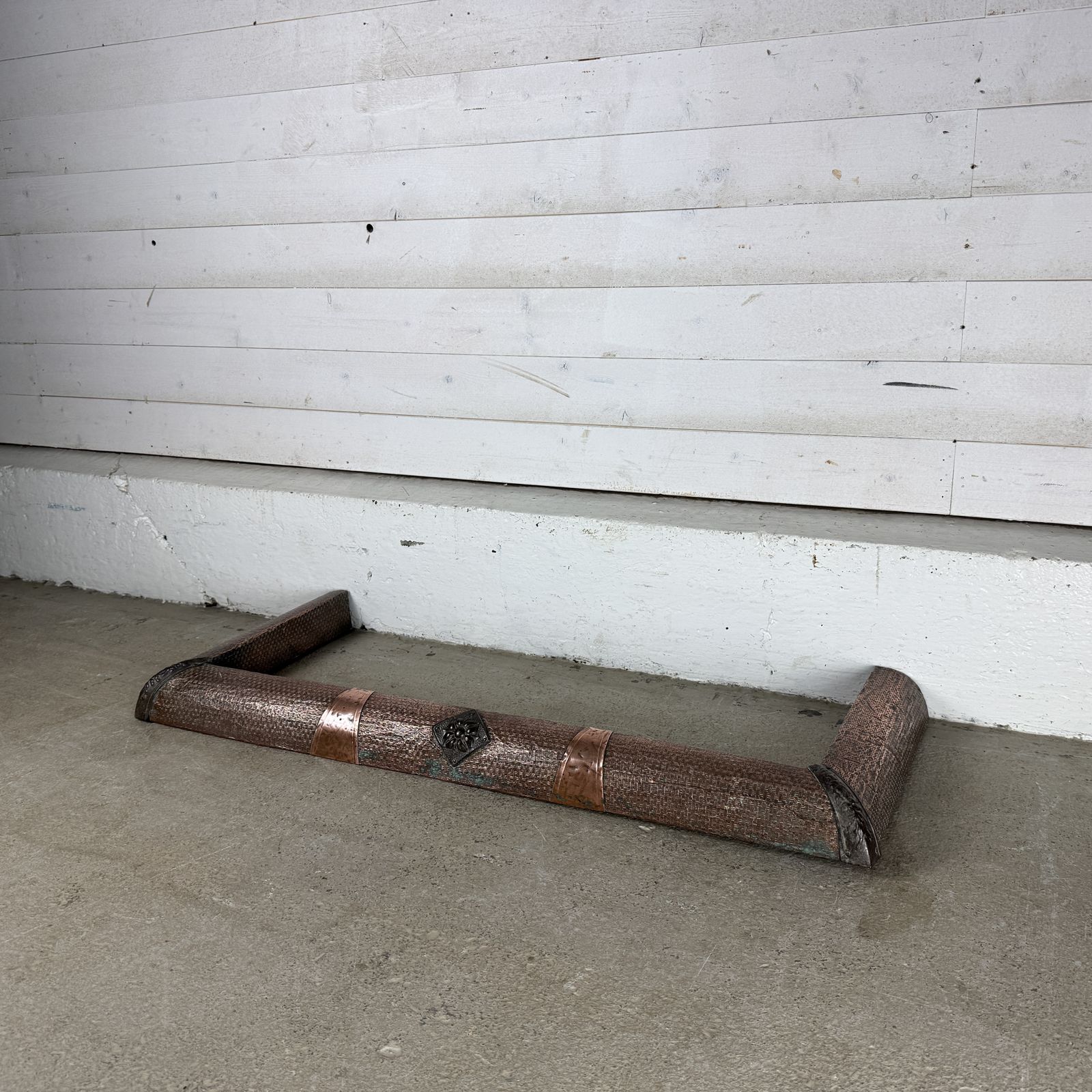 Simple Antique Copper Fireplace Fender photo furniture