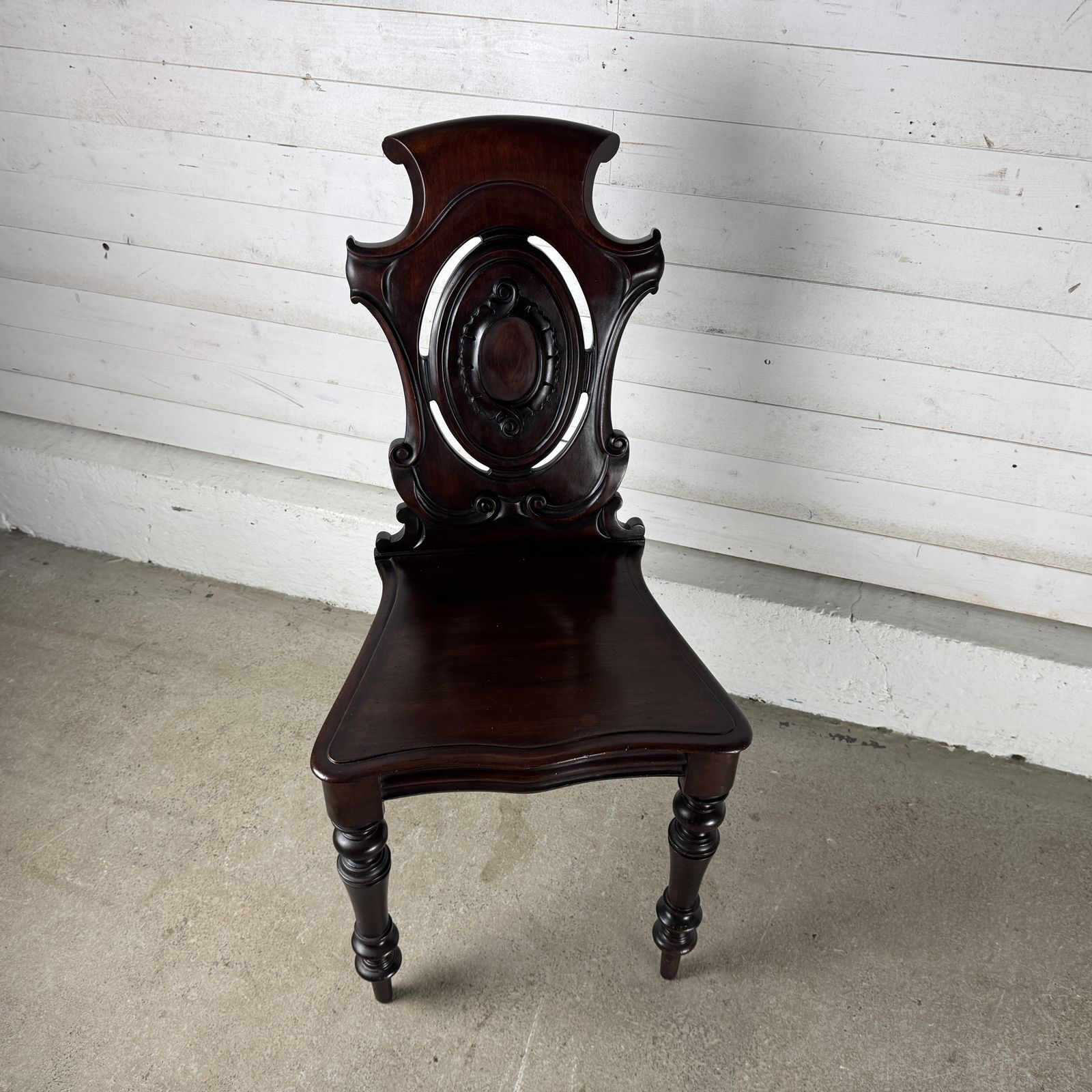 Antique Victorian Mahogany Hall Chair photo Furniture