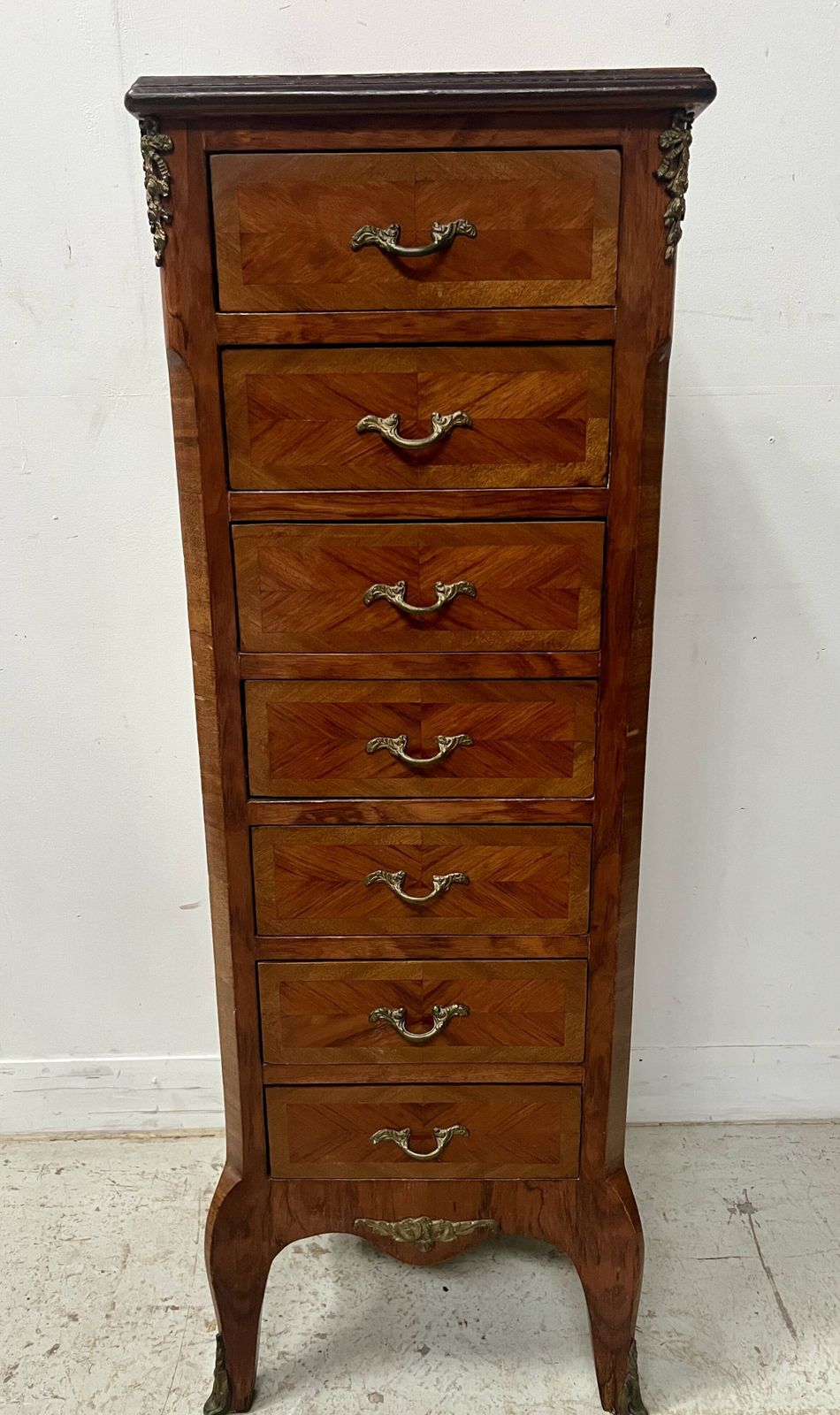 Louis XV Style Seven Day Chest In Rosewood Veneer 20th Century photo furniture