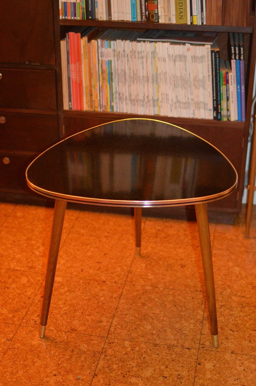 Vintage 50s Mid Century Nordic Modernist Rockabilly Desk Tripod Desk photo for sale