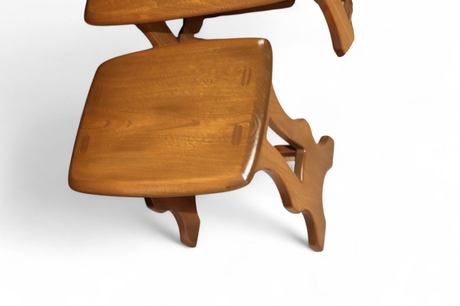 Vintage Ercol 'Golden Dawn' Elm Nest Of Tables photo 225.0