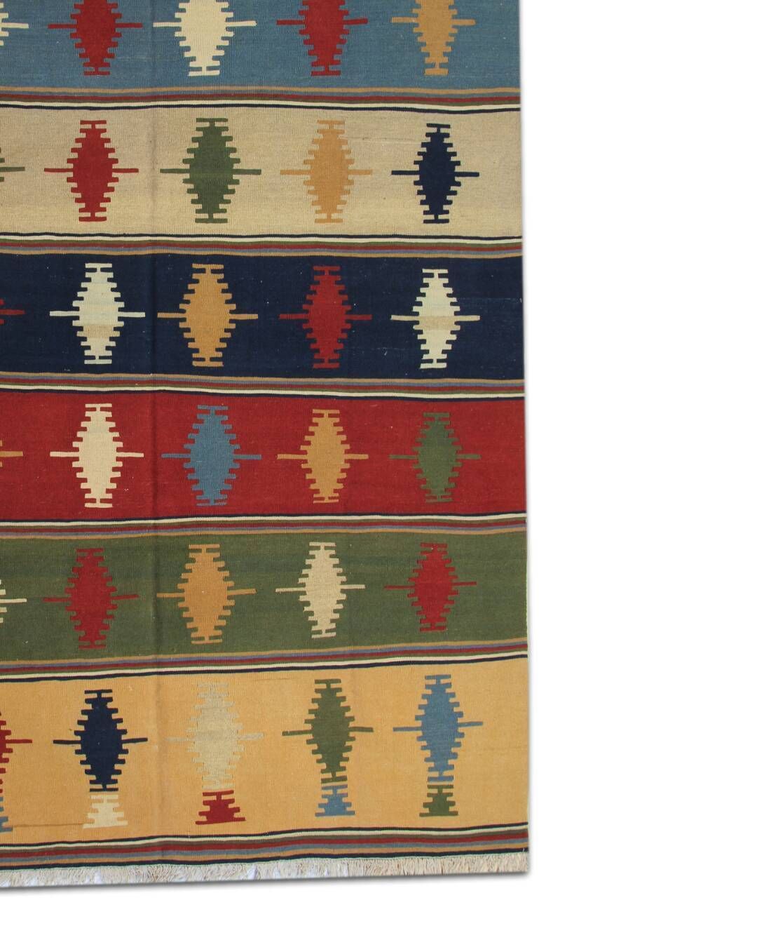 Vintage Qashqai Kilim Hallway Runner Rug, 293 X 211 Cm photo for sale