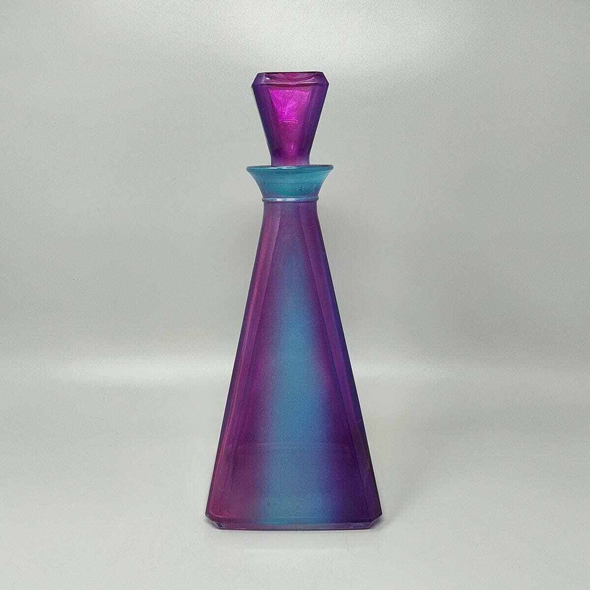 1970s Stunning Decanter Or Decorative Bottle By Luigi Bormioli. Made In Italy photo furniture