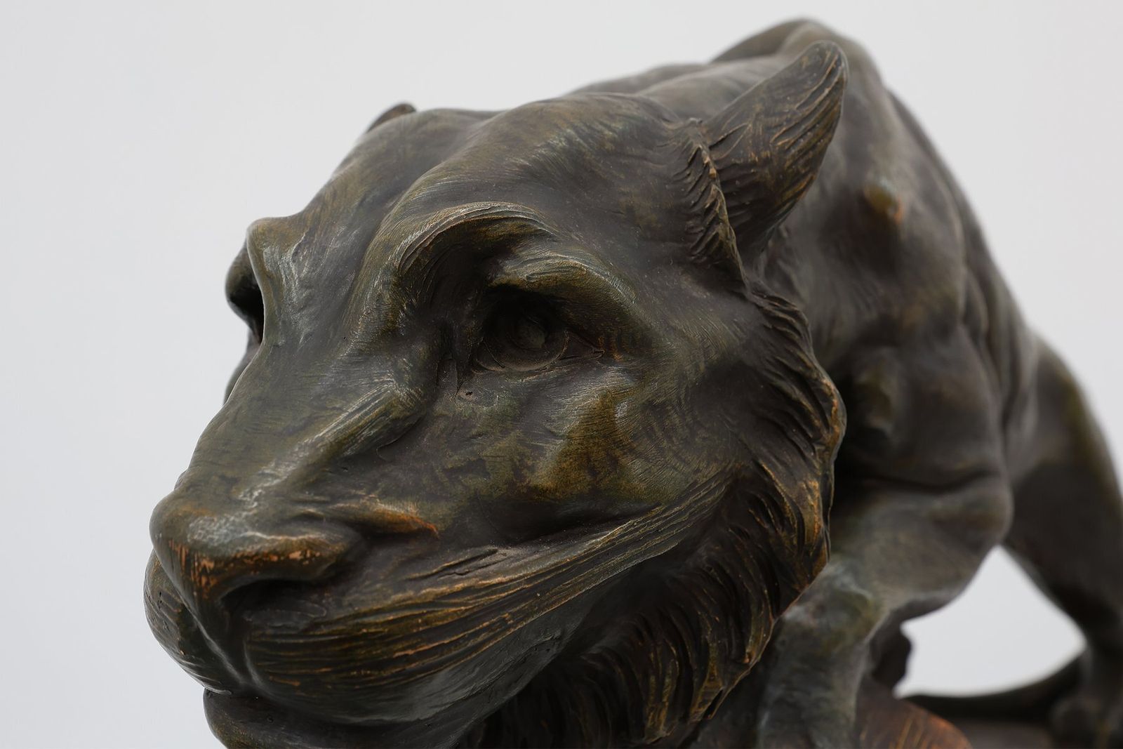 Large Terracotta Statue Of A Lion From Richard Aurili, Italy, 1890s photo buy