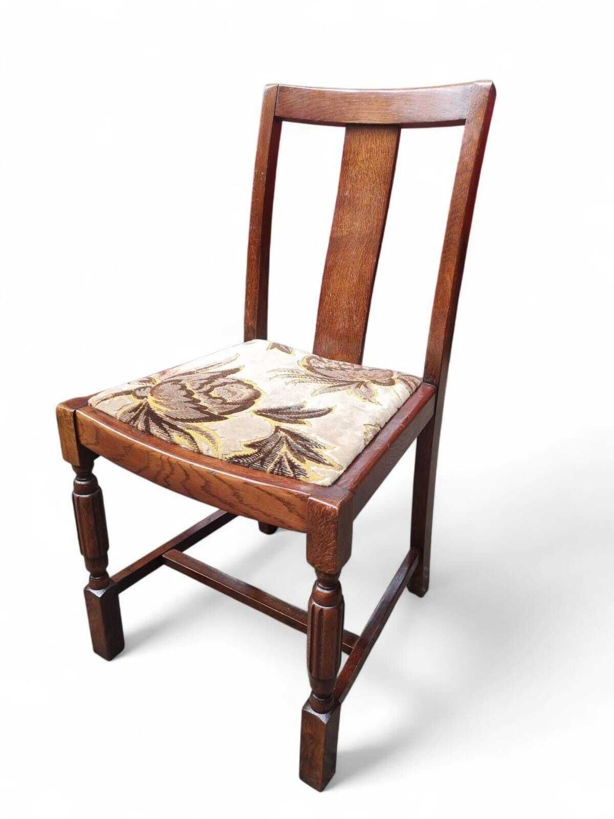 photo for sale Vintage Oak Dining Chairs  / Set Of 4 / English Made C.1960 / Free Delivery