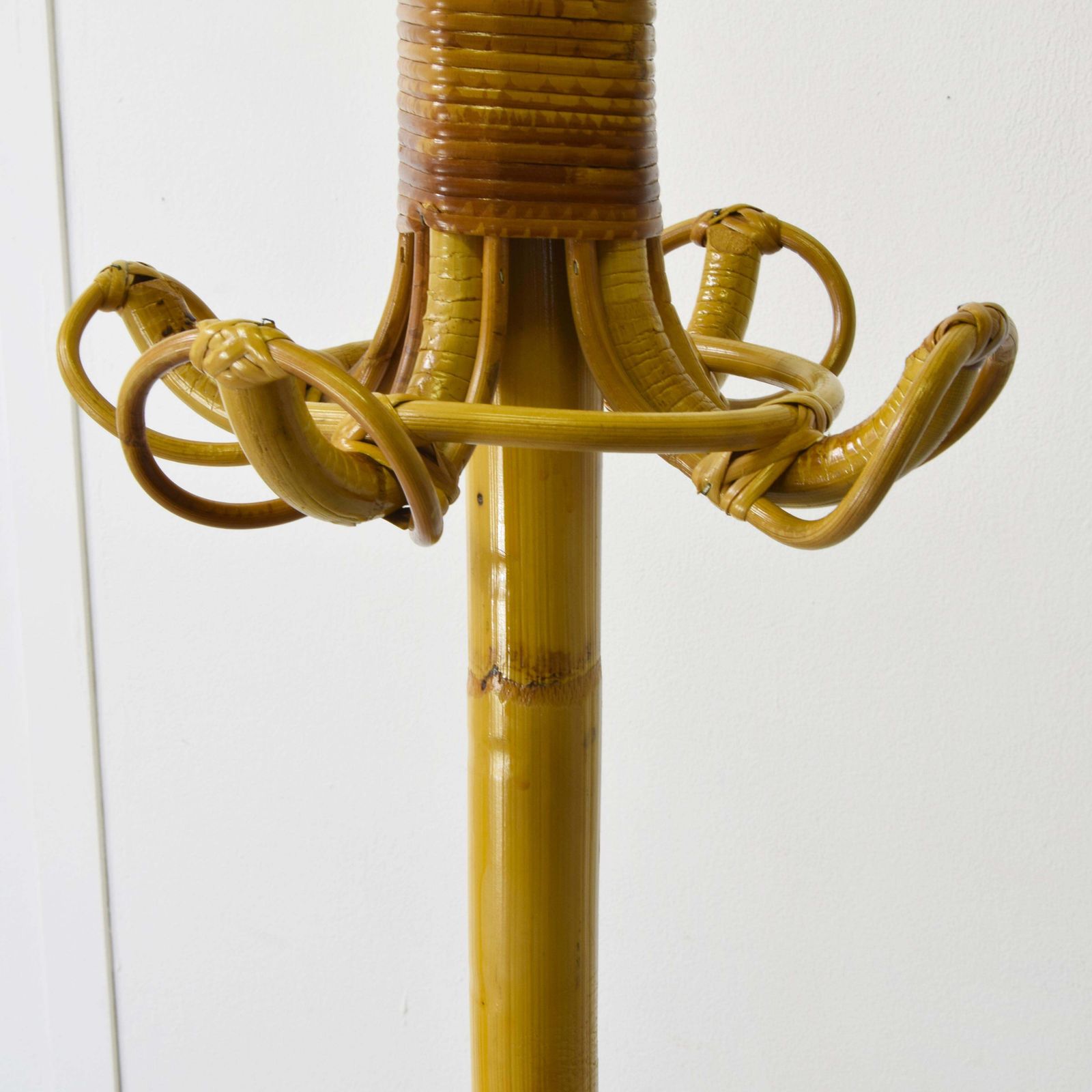 Bamboo Coat Rack, Italian Production From The 1960s. photo buy