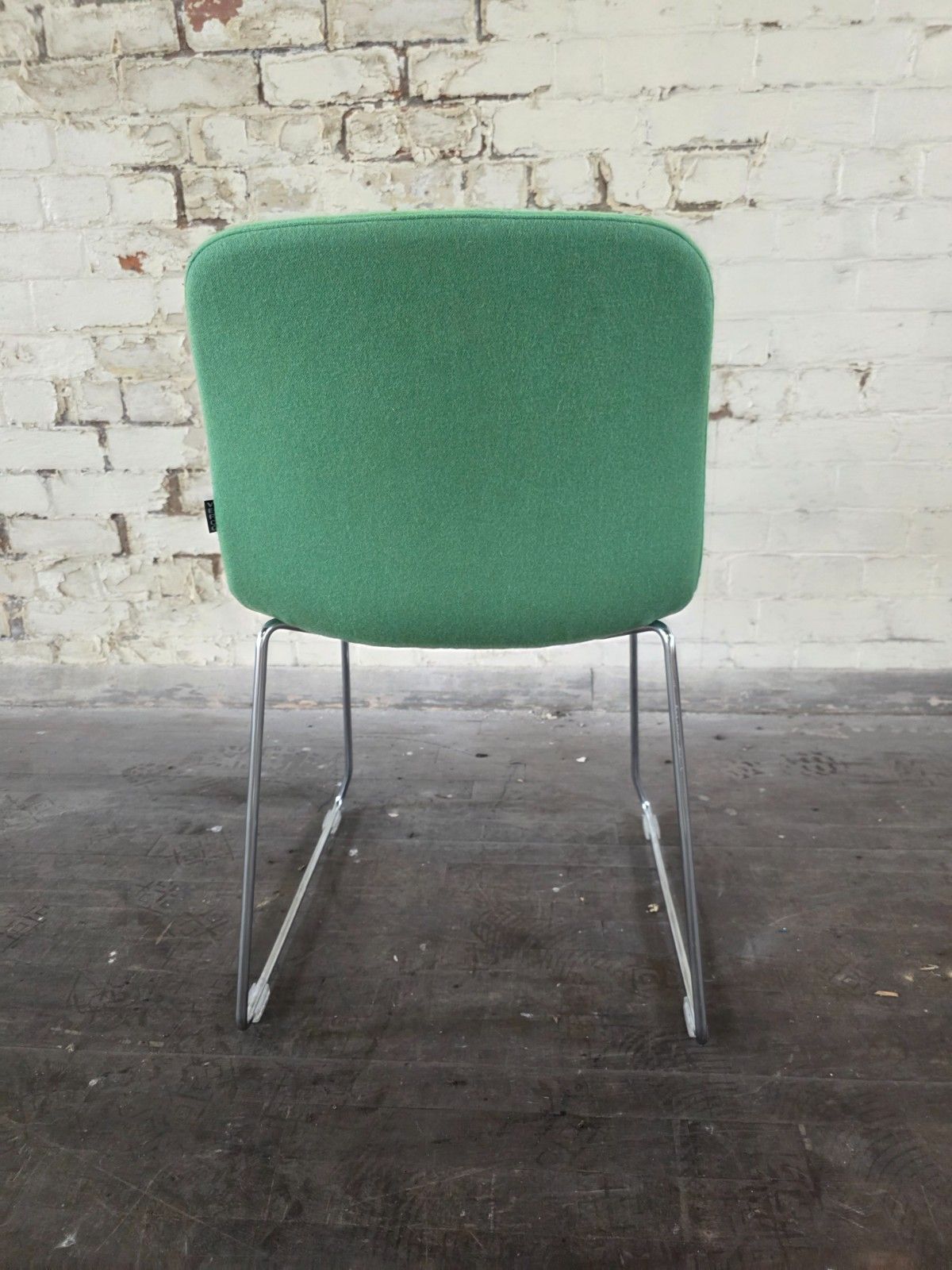 Verco Metal Base Office Chair In Green photo vintage